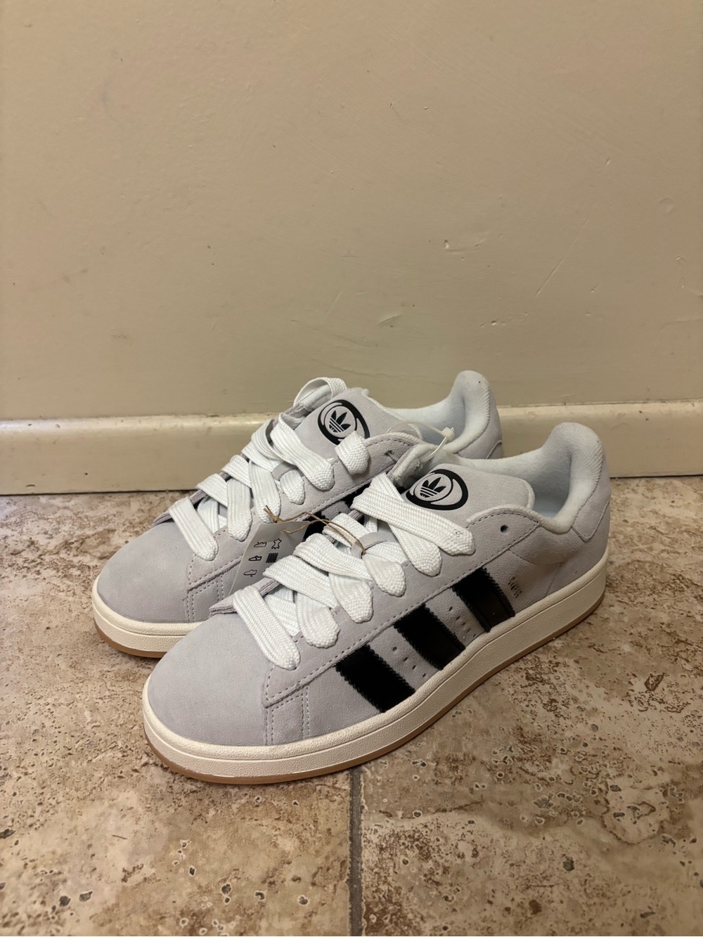 Adidas Campus 00s 'Camp Crystal White Core Black Off White' JR1646 Men's 10/13